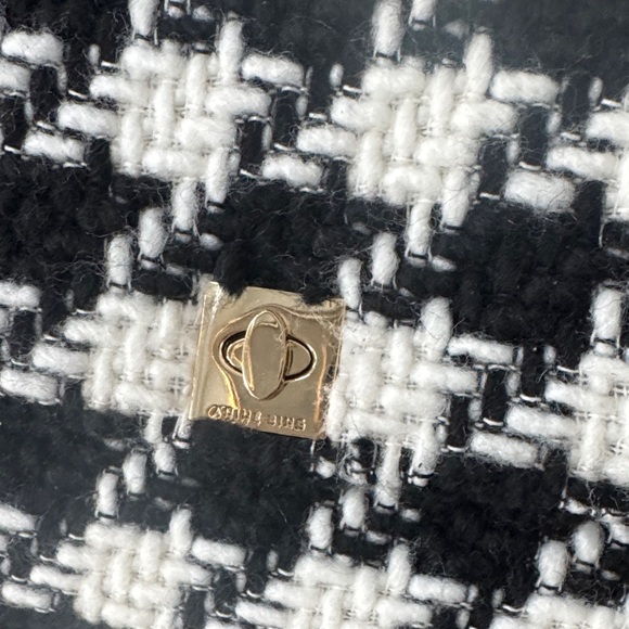 Anine Bing Nico Black and White Tweed Handbag - Picture 4 of 6